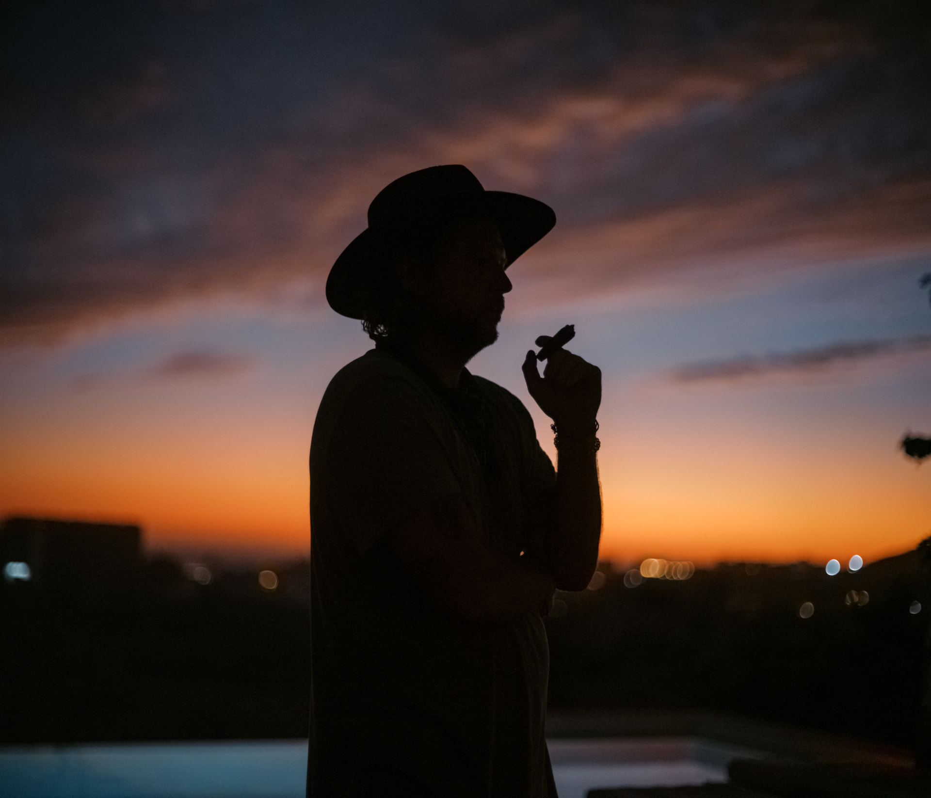 Ryan Wegenast at dusk