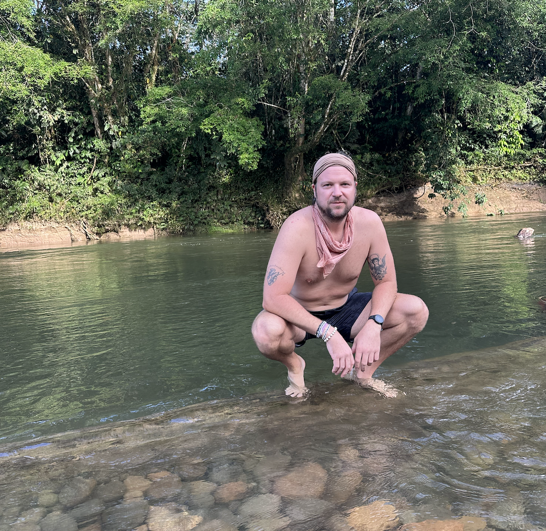 Ryan soul hunting in the Amazon jungle